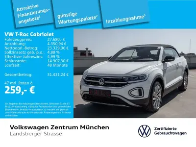 Gebraucht VW T-Roc Cabriolet Move 150 PS (110 kW) 2023 Weiß Cabrio