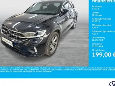 Usado VW T-Roc R-line 110 CV (80 kW) 2023 Negro SUV