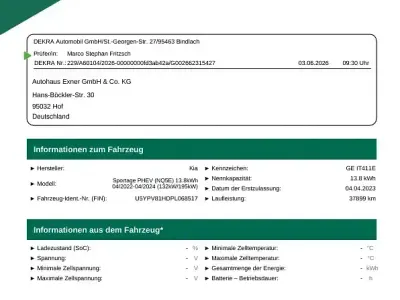 Gebraucht Kia Sportage 265 PS (194 kW) 2023 Grün SUV
