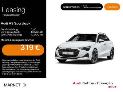 Używany Audi A3 Ambiente 150 KM (110 kW) 2025 Biały Sedan/Limuzyna
