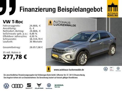 Gebraucht VW T-Roc IQ Drive 150 PS (110 kW) 2023 Silber SUV
