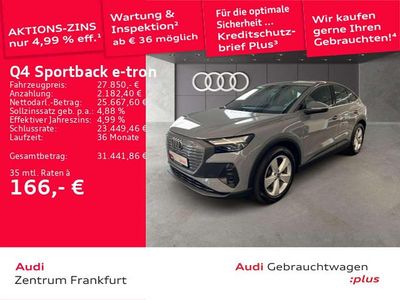 Gebraucht Audi Q4 e-tron 150 kW (204 PS) 2022 Kieselgrau SUV