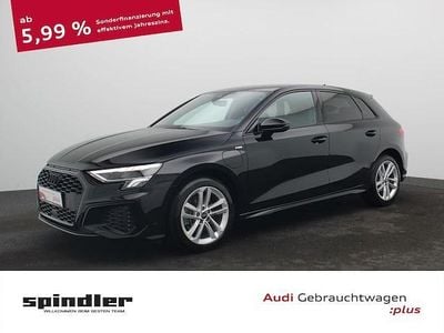 Mythosschwarz metallic Gebraucht 2023 Audi A3 Sportback e-tron S-Line Kleinwagen | 25.880 € (Guter Preis)