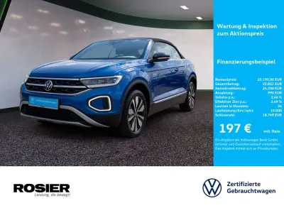 Gebraucht VW T-Roc Cabriolet Goal 116 PS (85 kW) 2025 Blau Cabrio