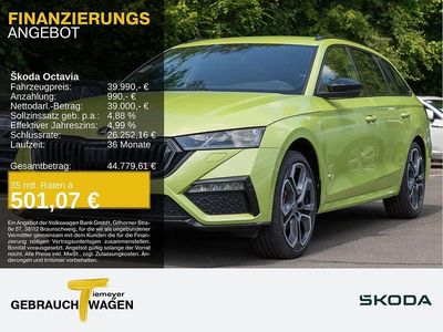Grün Gebraucht 2024 Skoda Octavia RS Kombi | 39.990 € (Fairer Preis)