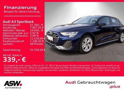 Gebraucht Audi A3 S-Line 150 PS (110 kW) 2025 Navarrablau metallic Limousine