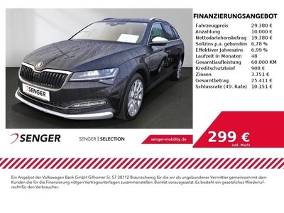 gebraucht Skoda Superb SuperbCombi 2.0 TDi Scout 4x4 DSG LED AHK Navi