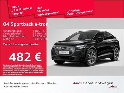 Gebraucht Audi Q4 Sportback e-tron S-Line 210 kW (286 PS) 2025 Schwarz SUV