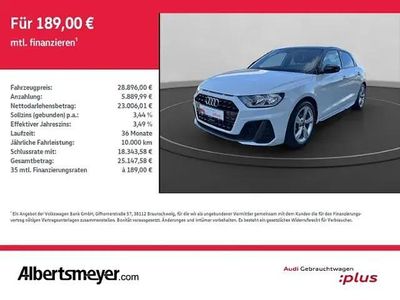 Usata Audi A1 Sportback S-Line 110 CV (80 kW) 2024 Bianco Utilitaria