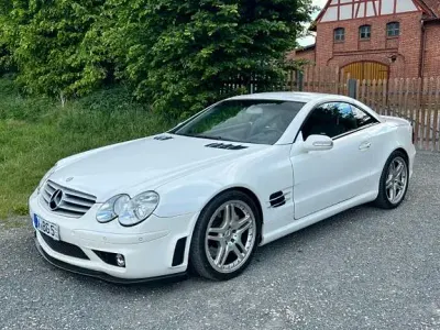 Używany Mercedes SL55 AMG AMG 500 KM (367 kW) 2003 Biały Kabriolet