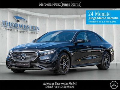lack obsidianschwarz Gebraucht 2023 Mercedes E200 AMG line Limousine | 47.250 € (Fairer Preis)