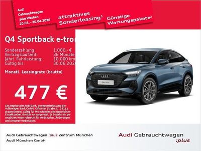 Gebraucht Audi Q4 Sportback e-tron Ambiente 210 kW (286 PS) 2025 Geysirblau metallic SUV