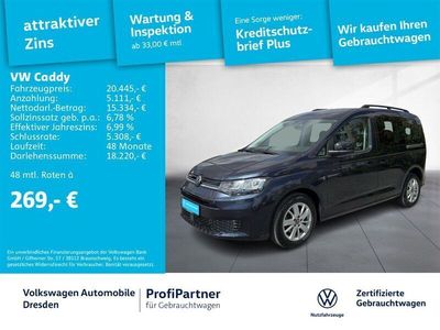 Gebraucht VW Caddy Life 102 PS (75 kW) 2021 Blau Van / Kleinbus