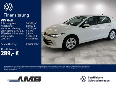Gebraucht VW Golf VIII Life 116 PS (85 kW) 2025 Weiß Limousine