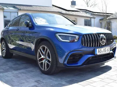 Gebraucht Mercedes GLC63 AMG AMG 510 PS (375 kW) 2023 Blau Coupé