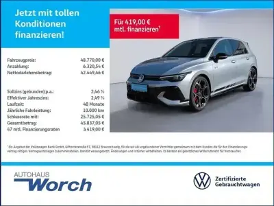 Gebraucht VW Golf VIII GTI Clubsport 300 PS (220 kW) 2025 Oyster silver metallic Limousine