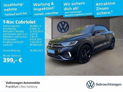 Usata VW T-Roc Cabriolet R-line 150 CV (110 kW) 2023 Nero Cabrio