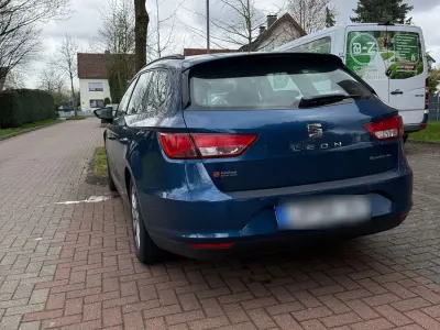 Brugt Seat Leon ST Ecomotive 110 HK (80 kW) 2015 Blå Stationcar