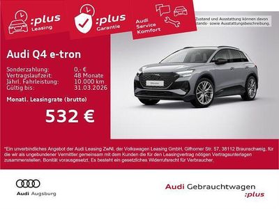 Kieselgrau Gebraucht 2025 Audi Q4 e-tron S-Line SUV | 51.890 € (Etwas zu teuer)