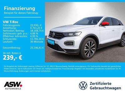 Gebraucht VW T-Roc Beats 150 PS (110 kW) 2021 White silver metallic SUV