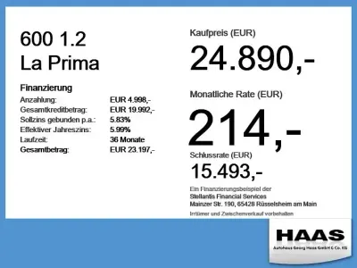 Gebraucht Fiat 600 La Prima 101 PS (74 kW) 2025 Orange SUV