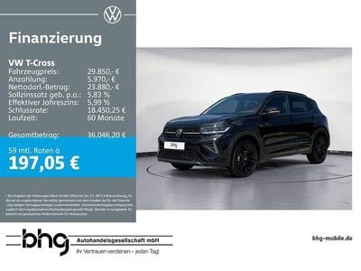Nieuw VW T-Cross R-line 150 PK (110 kW) 2025 Zwart SUV