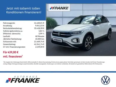 Nowe VW T-Roc Style 150 KM (110 kW) 2025 Biały SUV