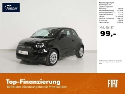 Gebraucht Fiat 500e Action 69 kW (95 PS) 2022 Schwarz Limousine