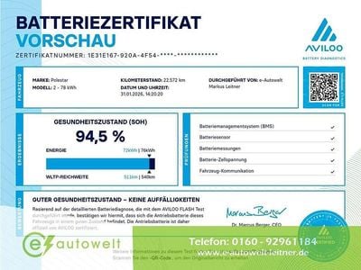 Silber Gebraucht 2021 Polestar 2 Performance Kleinwagen | 33.490 € (Guter Preis)