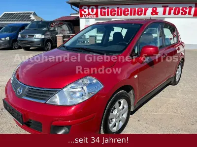 Second-hand Nissan Tiida Acenta 110 CP (80 kW) 2010 Roșu Hatchback