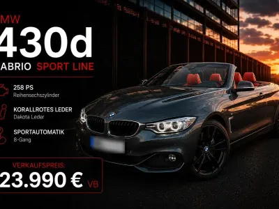 Gebraucht BMW 430 Cabriolet Sport Line 258 PS (189 kW) 2015 Grau Cabrio