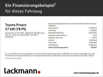 Gebraucht Toyota Proace Comfort 100 kW (136 PS) 2021 Grau Van / Kleinbus