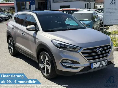 Gebraucht Hyundai Tucson 177 PS (130 kW) 2016 White sand / met SUV