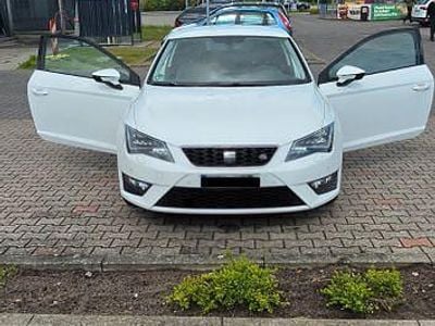 Usata Seat Leon SC FR 150 CV (110 kW) 2015 Bianco Utilitaria
