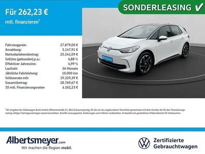 Gebraucht VW ID.3 Pro 150 kW (204 PS) 2024 Weiß Kleinwagen