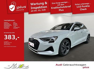 Gebraucht Audi A3 Advanced Plus 150 PS (110 kW) 2025 Gletscherweiß metallic Limousine
