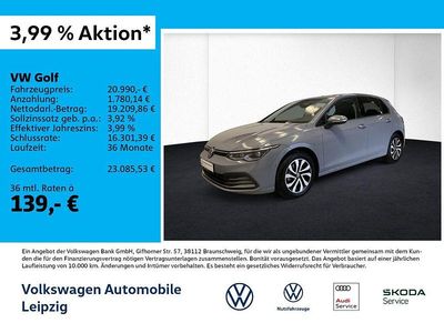 Usata VW Golf VIII Active 150 CV (110 kW) 2023 Grigio Berlina