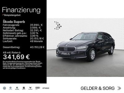 Ebony schwarz metallic Gebraucht 2025 Skoda Superb Essence Kombi | 35.990 € (Fairer Preis)