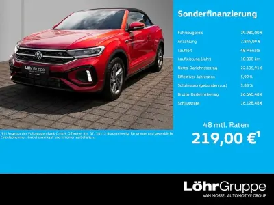 Gebraucht VW T-Roc Cabriolet R-line 150 PS (110 kW) 2024 Kings red metallic Cabrio