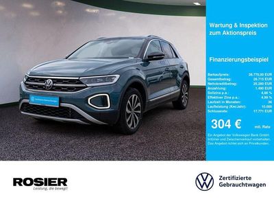 Second-hand VW T-Roc Style 150 CP (110 kW) 2022 Albastru SUV