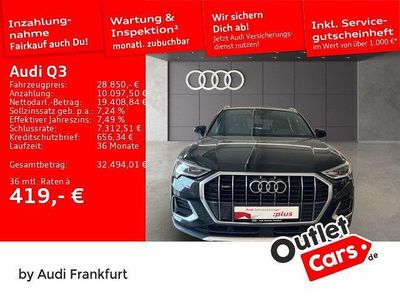 Gebraucht Audi Q3 Ambiente 200 PS (147 kW) 2022 Mythosschwarz metallic SUV