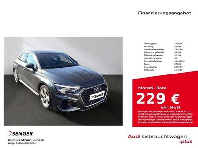 Usata Audi A3 S-Line 150 CV (110 kW) 2022 Grigio Berlina