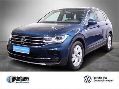 Blau / nightshade blue (metallic) Gebraucht 2021 VW Tiguan Elegance SUV | 27.884 € (Fairer Preis)