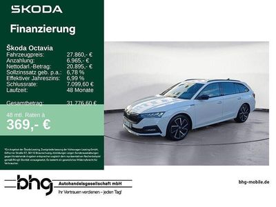Weiß Gebraucht 2022 Skoda Octavia SportLine Kombi | 27.860 € (Teuer)