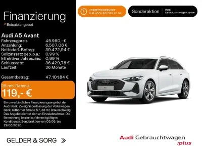 Gebraucht Audi A5 Ambiente 204 PS (150 kW) 2025 Gletscherweiß metallic Kombi