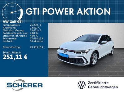 Gebraucht VW Golf VIII GTI 245 PS (180 kW) 2024 Pure white Limousine