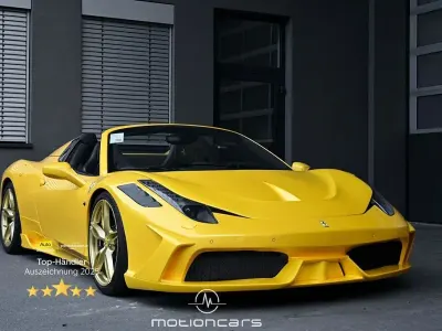 Gebraucht Ferrari 458 566 PS (416 kW) 2012 Gelb Cabrio