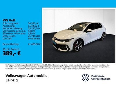 Gebraucht VW Golf VIII GTE 272 PS (200 kW) 2024 Pure white uni schwarz uni (dachfarbe) Limousine