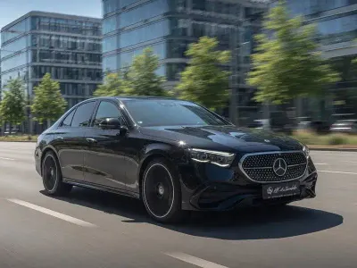 Gebraucht Mercedes E220 AMG Line Premium Plus 197 PS (144 kW) 2024 Obsidianschwarz Limousine