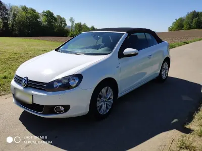 Gebraucht VW Golf Cabriolet Life 122 PS (89 kW) 2013 Weiß Cabrio